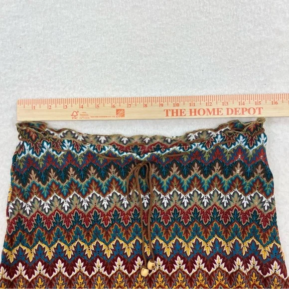 Sunset Beach Y2K Hippie Boho Crochet Mini Skirt Size Small - Picture 4 of 7